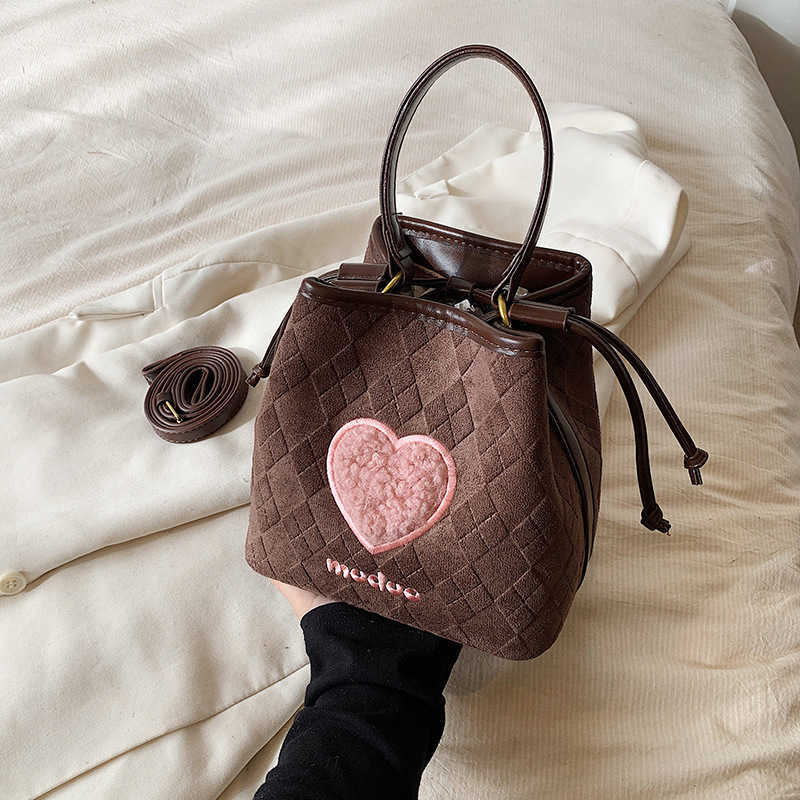 CMM Autumn And Winter Niche Suede Bread Bag For Women New Popular Crossbody Bag Hand Held Bucket Bag