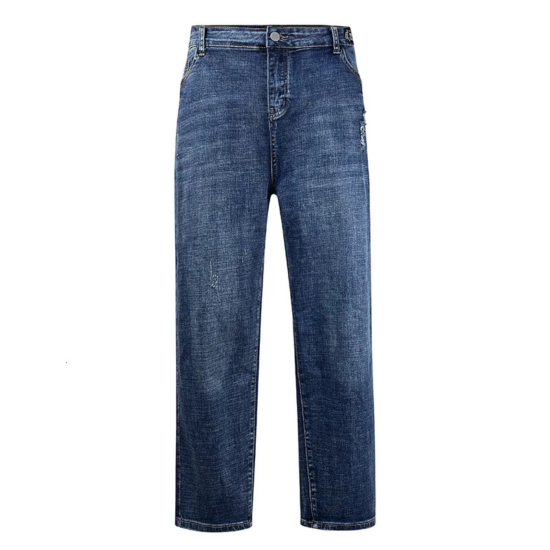 Plus Size Women Jeans 6XL 110KG Stretched Classic Denim Trousers 5XL 4XL Loose Big Female Retro Girl High Waist Pencil Pants 241007
