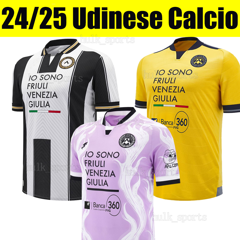 24/25 Udinese Calcio 3rd Soccer Jerseys ALEXIS LOVRIC BIJOL THAUVIN LUCCA BRENNER DAVIS PAYERO ZARRAGA GIANNETTI EHIZIBUE KABASELE ZEMURA EBOSSE Football shirt