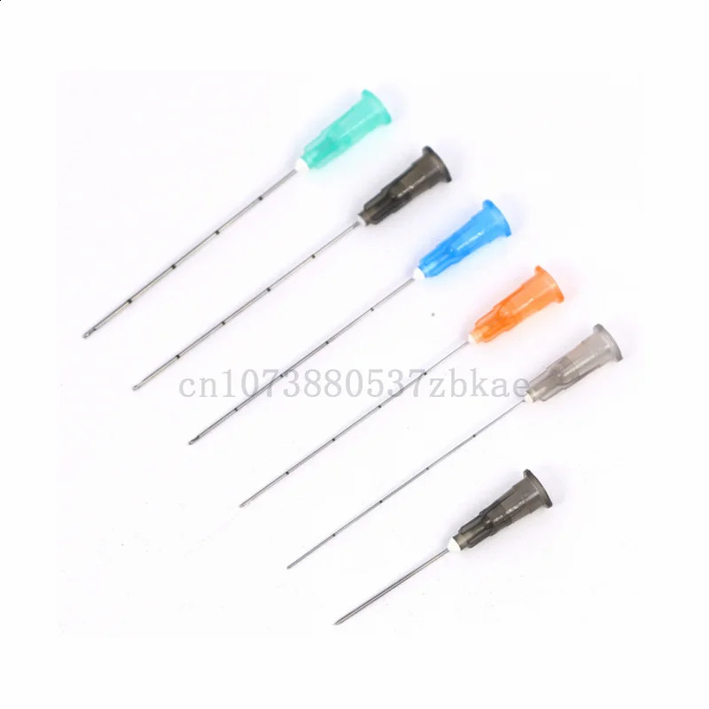 Factory disposable blunt tipped cannula 22g 23g 25g 27g 18g 30g 50mm 70mm blunt fine body perforated needle cannula syringe 241009