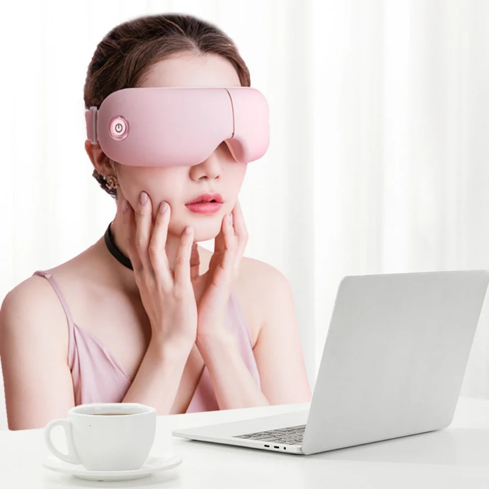 Multifrequency Vibration Eye Protector Airbag Massage Infrared Heat Massager Bluetooth Music Mask 241008