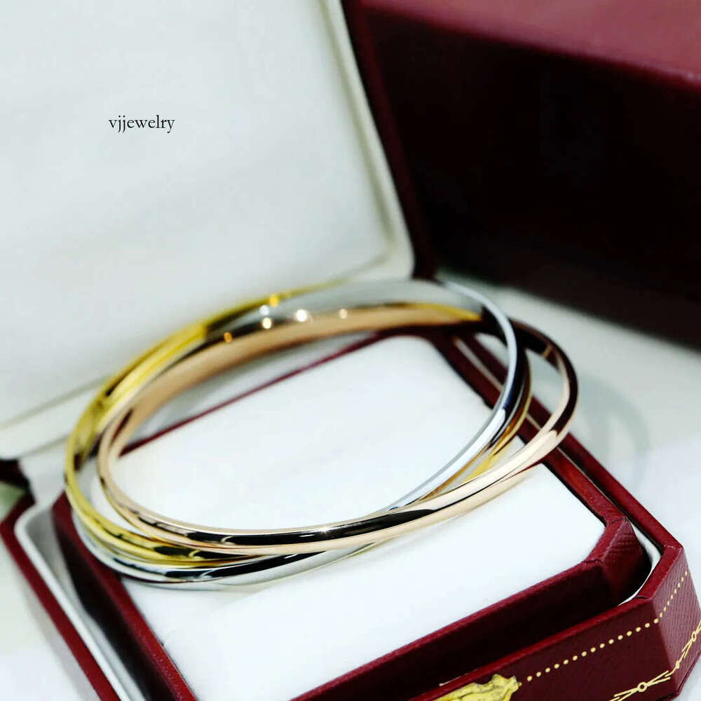 Bracelet triple ring gold sliver bracelet designer for women Jewelry Couple style For Women Wedding good
