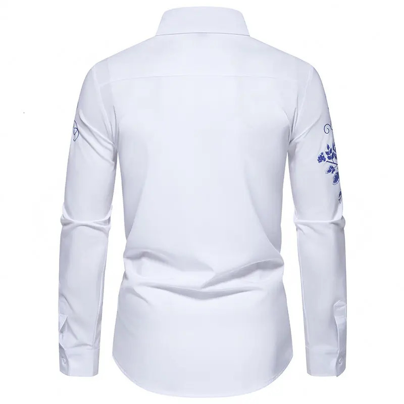 Mens 3D Printed Shirt Single Chest Collar Loose Top Fashionable Mens Wedding Ball Party Rose Flower Dress 241007