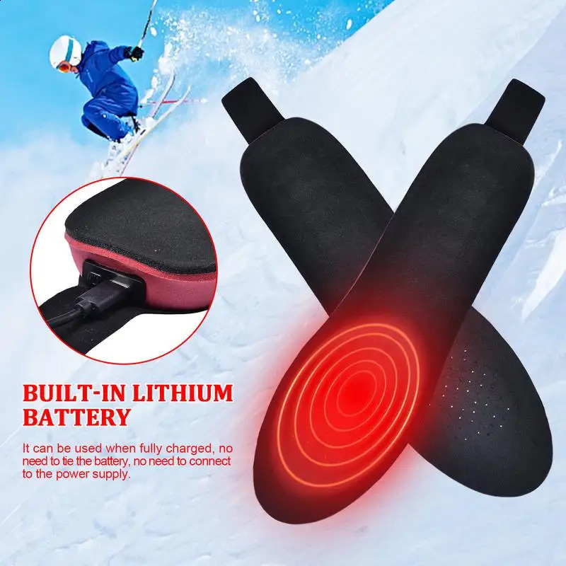 2100mAh USB Heated Shoe Insoles With Remote Control Feet Warm Sock Pad Mat Electrically Heating Insoles Electric Heater Pads 241010