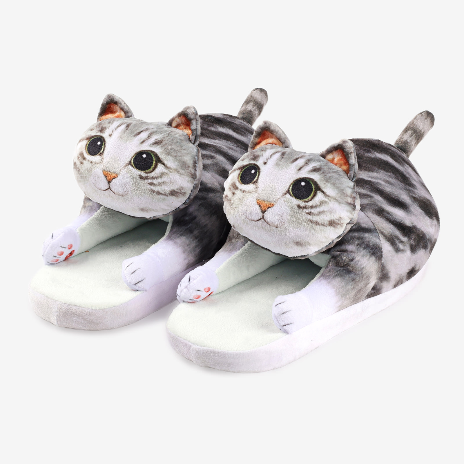2024 New Simulated Cat Slippers Comfortable Anti slip Cotton Dragging