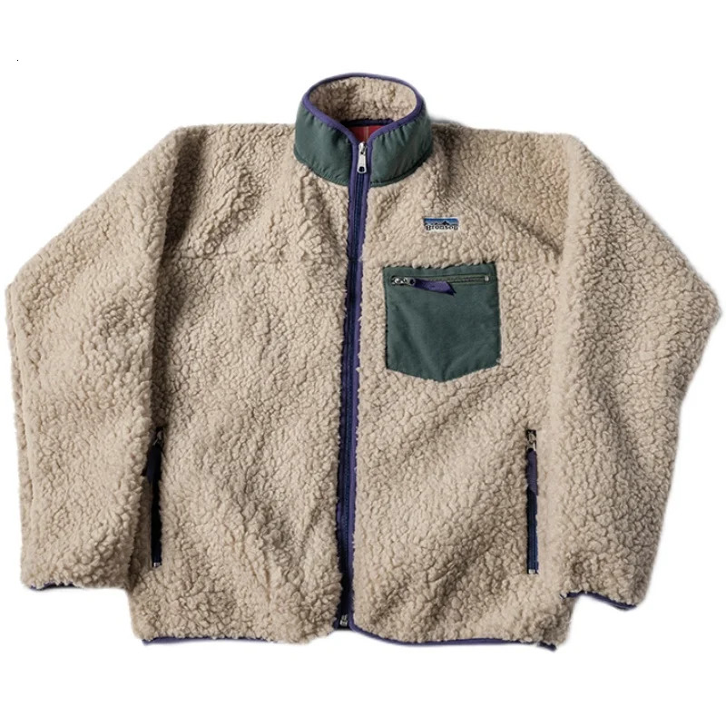 Bronson Classic Mens Retro Wool Jacket Retro Style Warm Middle Sherpa Lining 241007