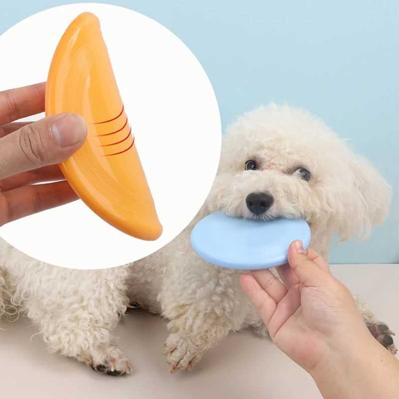 Dog Toys & Chews Pet Flying Disk Toy Silicone Float Bite Disc For Puppy Discs Trainning Interactive Supplies