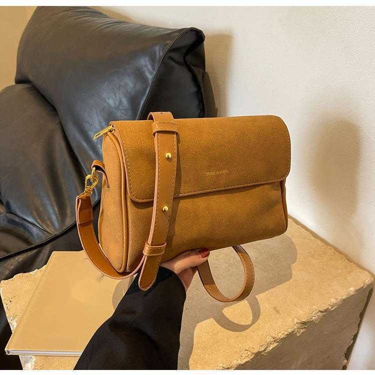 CMM Popular Bags for Women New Trendy High End Suede Small Square Bag Autumn and Winter Single Shoulder Crossbody Bag