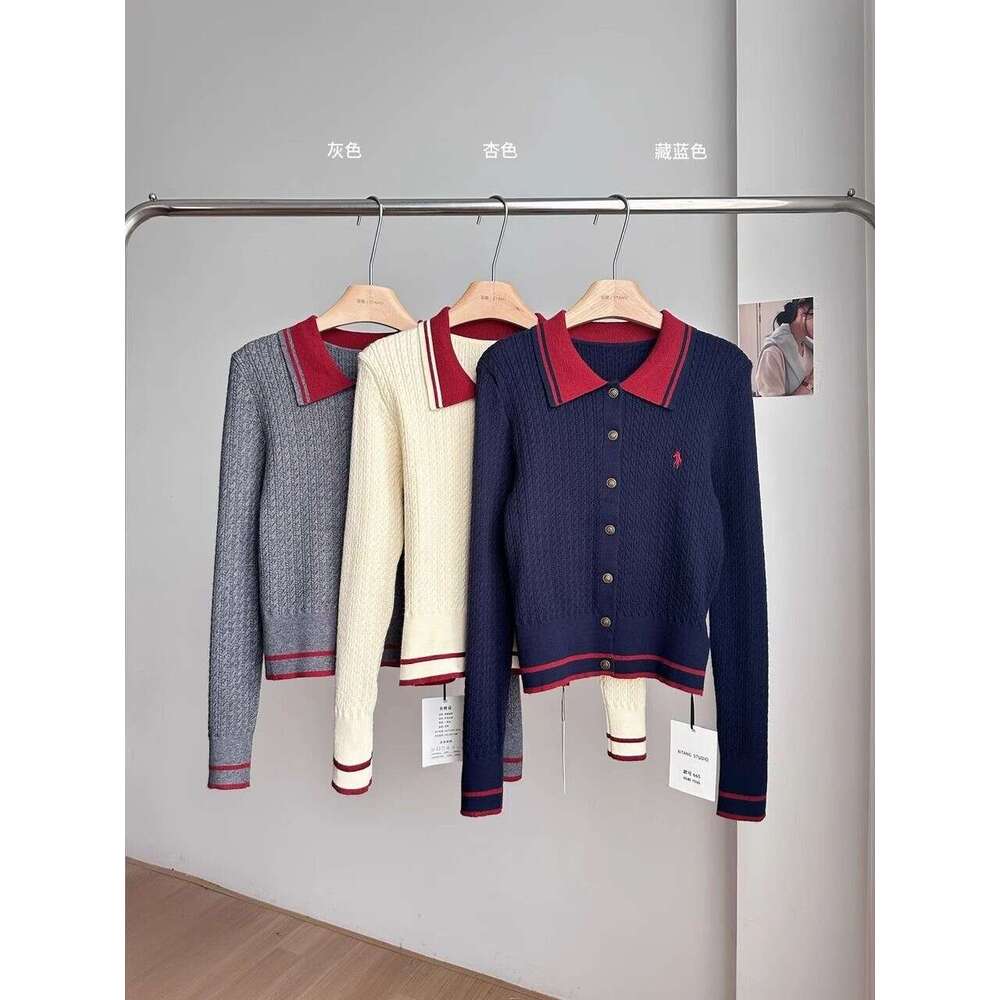 Korean Suits WearAutumn New Two Piece Set Women Clothes Fashion Knit Cardigan Golf Skirt