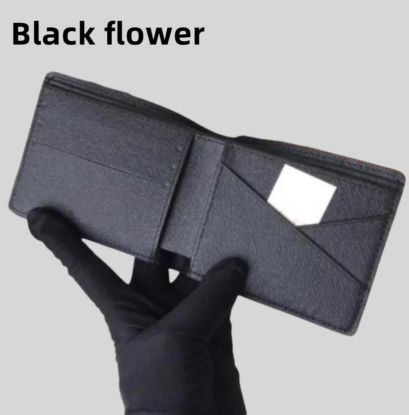 Free Shipping Luxury Designer Men Wallets Cards Holder man Purse Handbag Original box High quality with patterns flowers letters grid