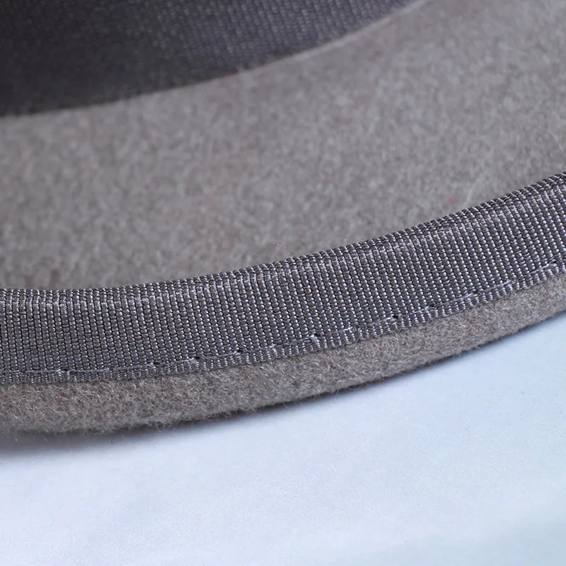 wool flat top mens hat fashion Fedora hat version Panama magic hat gentleman cylindrical shoulder strap steampunk unisex elegant 241019