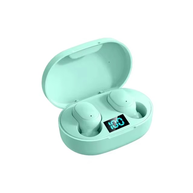 Wireless Earbuds Noise Canceling Waterproof Ear Buds in-Ear Stereo Headphones with LED Display Charging Case Bluetooth Earphone Headset Headphone E6S