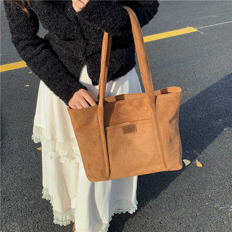 CMM New Suede Tang Artistic Womens Large Capacity Handbag for Street Fashion Cool Forest Series Shoulder Bag Crossbody Bag