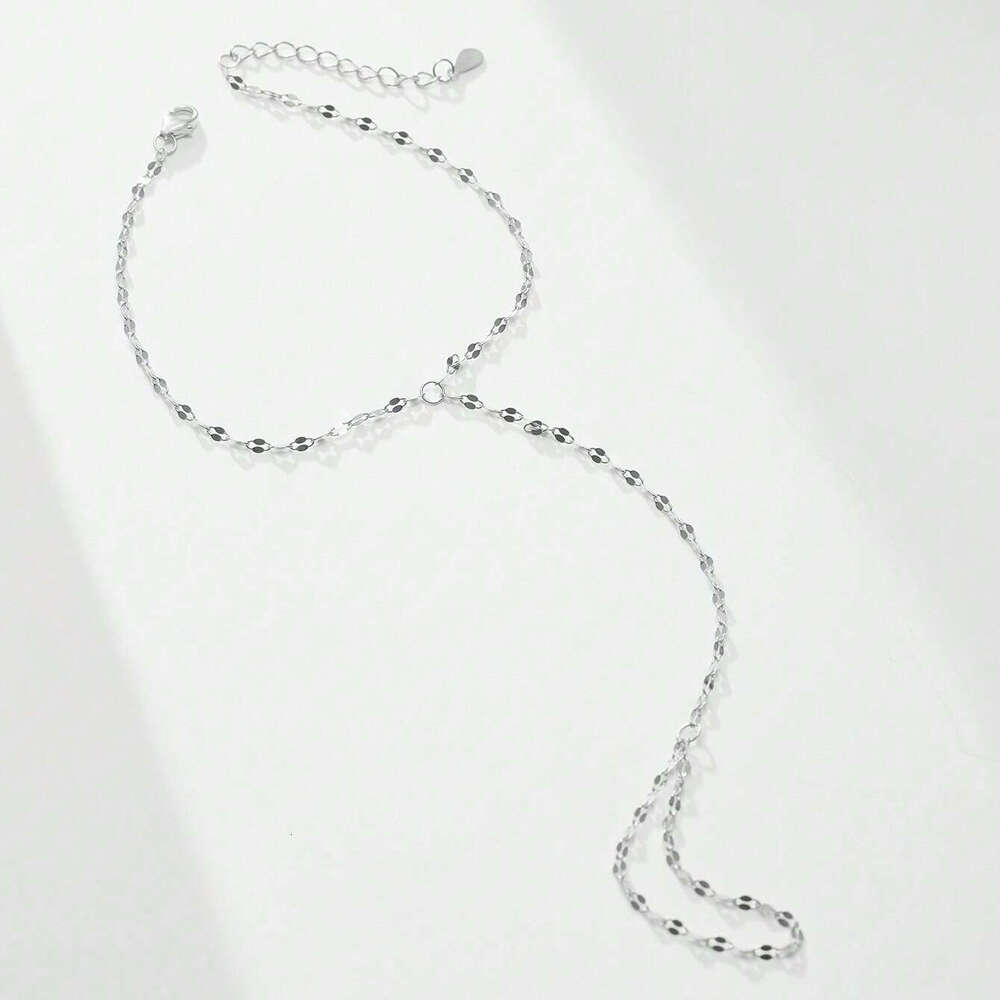 New Ring Finger Bracelet Women's Summer Exquisite Jewelry Lip Chain Party presents Christmas