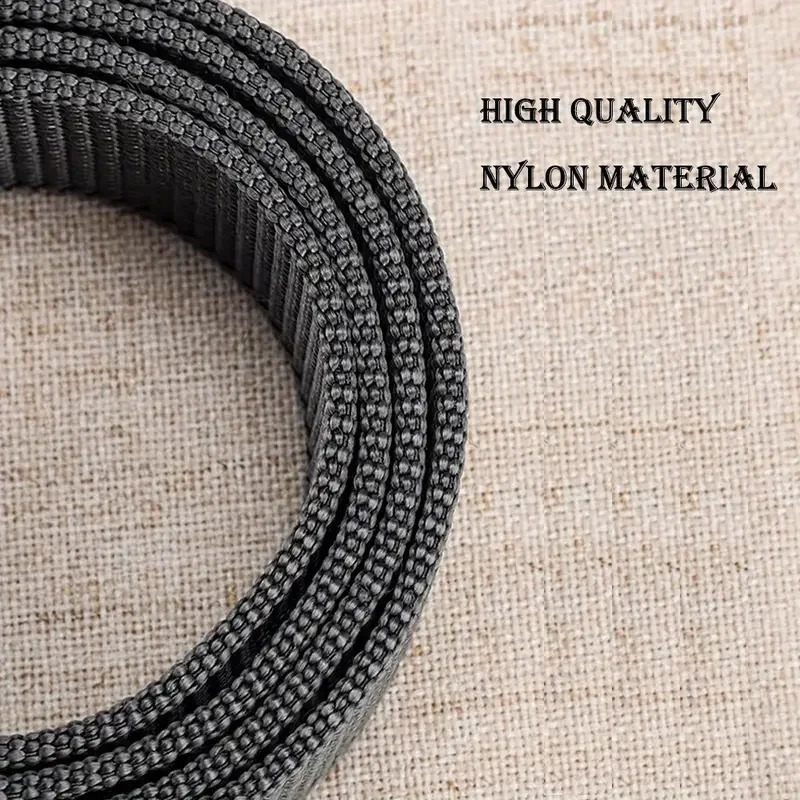 1pc Mens Durable Nylon Canvas Belt HeavyDuty Tactical Work with Stylish QuickRelease Prong Buckle for Everyday Wear 241019