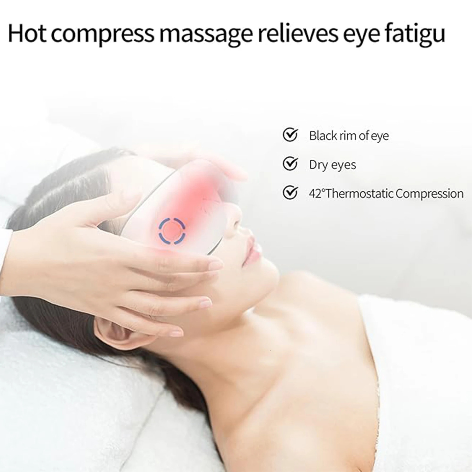 Eye Massager with Heat Vibration and Music Massage Glasses Massages Muscles Heated Mask for Relax Gift Women Men 241008