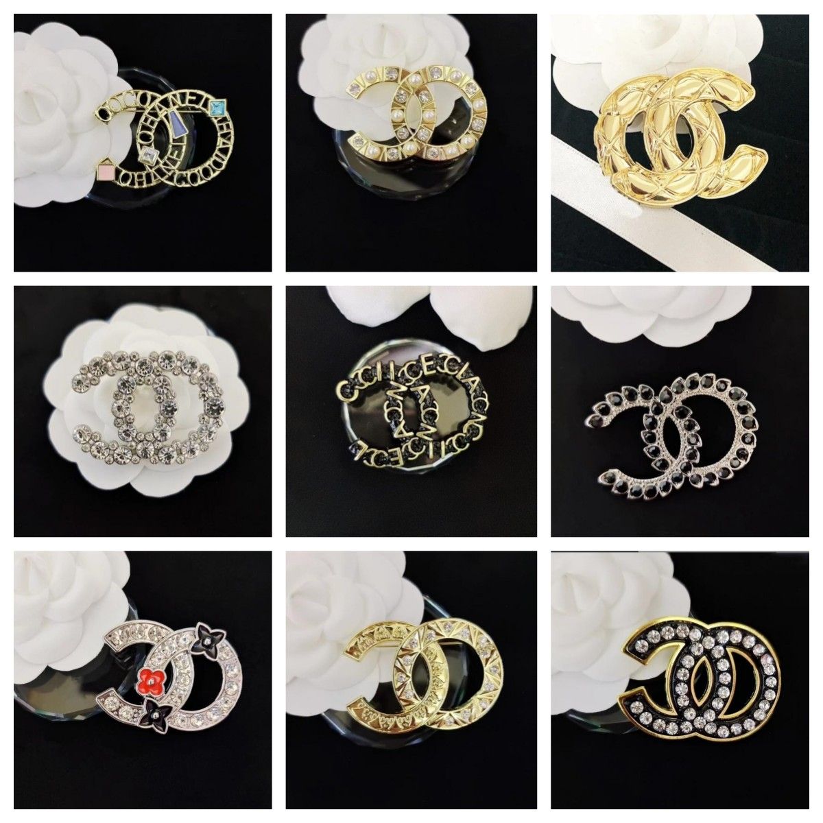 Retro Classic Designer Brand Letter Brooches Gold Plated Inlay Crystal Rhie Jewelry Brooch Charm Pearl Pin Marry Wedding Party Gift Accessorie 20style