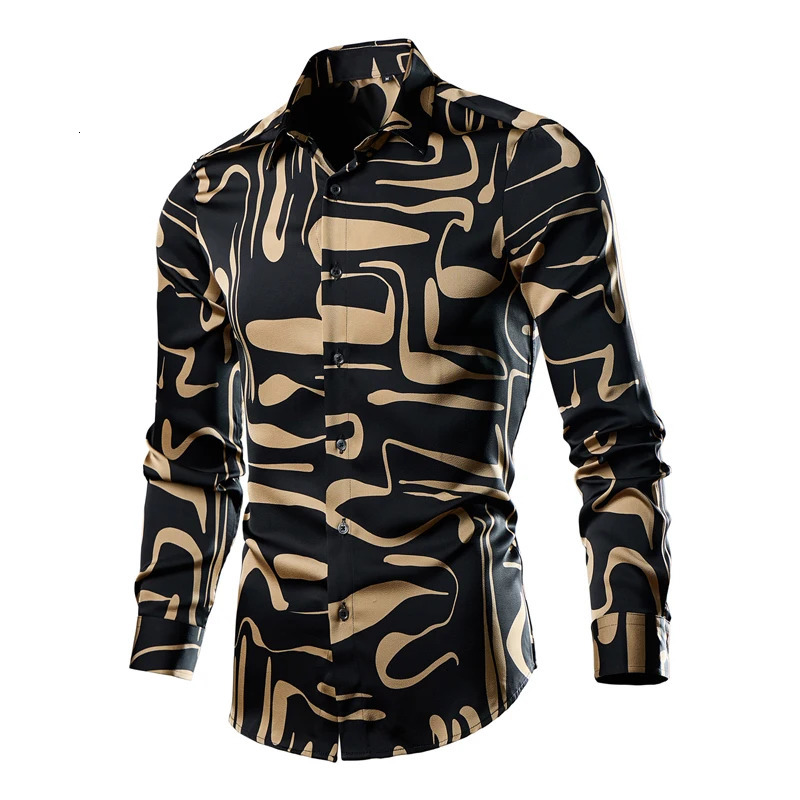 Autumn/Winter Mens Multi Color Large Trendy Shirt Fashionable Slimming and Stylish Camisa M-6XL 241007