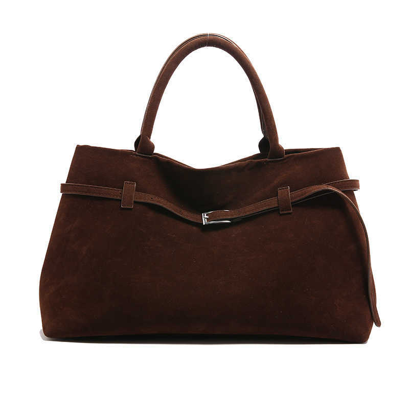 CMM New Fashion and Versatile Suede Tote Design Hand Held Single Shoulder Bag