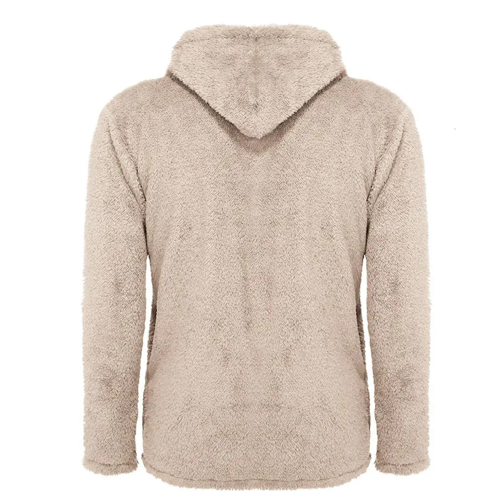 Spring Sherpa wool cardigan Plus size 3XL fluffy hooded jacket for winter warm streetwear unisex teddy sweater 241007