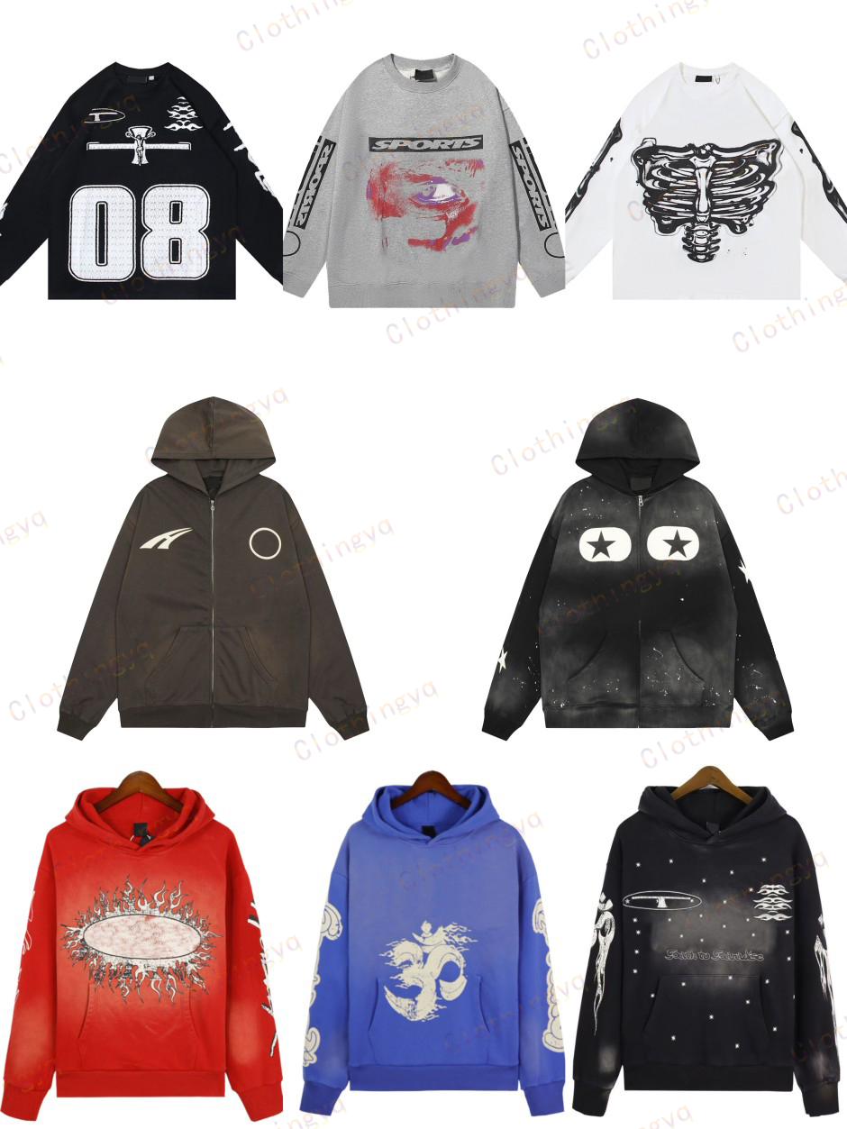 mens designer hoodie high quality sweatshirt men autumn and winter pure cotton hooded sweatshirt retro casual loose trendy mens styles designer hoodies