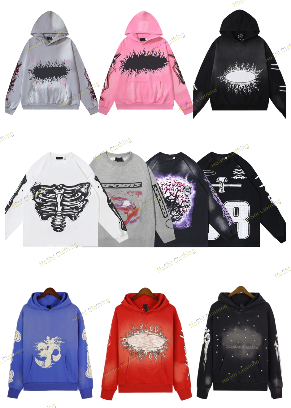 Hoodies Designer High Quality Mens Hoodie Autumn And Winter Pure Cotton Hooded Sweatshirt Retro Casual Loose Trendy Mens And Womens Styles Designer Sweatshirts