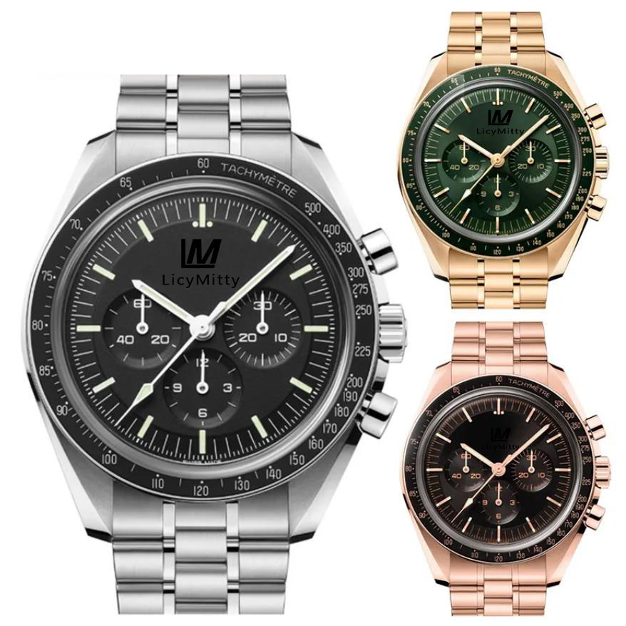 Classic Men Watch Automatic Mechanical Speed Racing Luminous Sapphire Sport Mens Watches