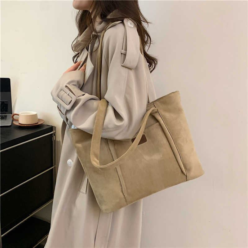 CMM New Suede Tang Artistic Womens Large Capacity Handbag for Street Fashion Cool Forest Series Shoulder Bag Crossbody Bag