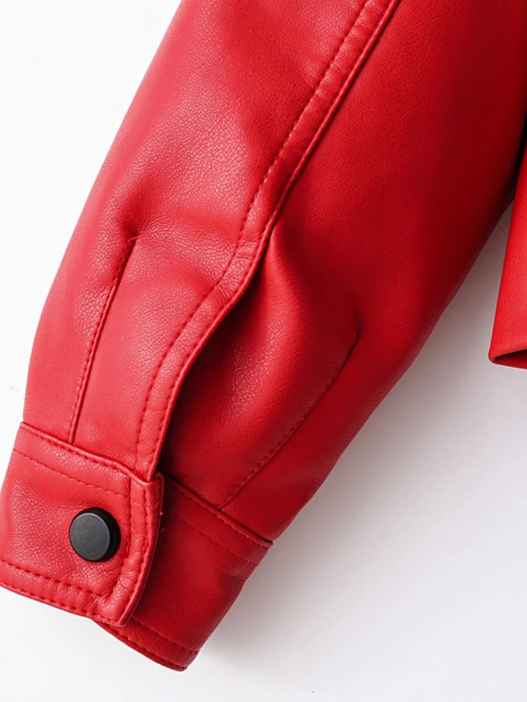 Fitaylor Spring Autumn Women PU Leather Jacket Casual Lady Windproof Motorcycle Coat 241009