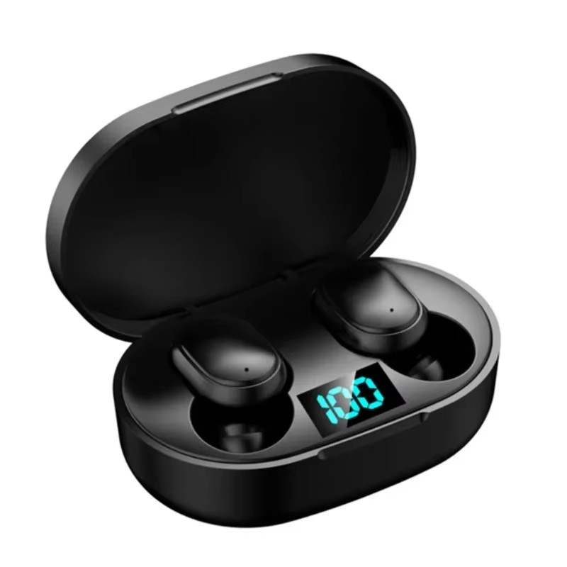 Wireless Earbuds Noise Canceling Waterproof Ear Buds in-Ear Stereo Headphones with LED Display Charging Case Bluetooth Earphone Headset Headphone E6S