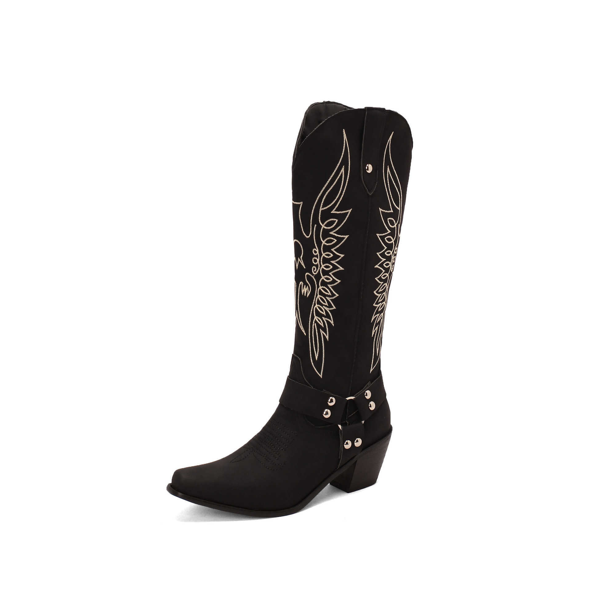 Fashion Boots British Style Totem Embroidered High Top Ankle Boots Women Boots WoMens Boots Knight Boots 241008