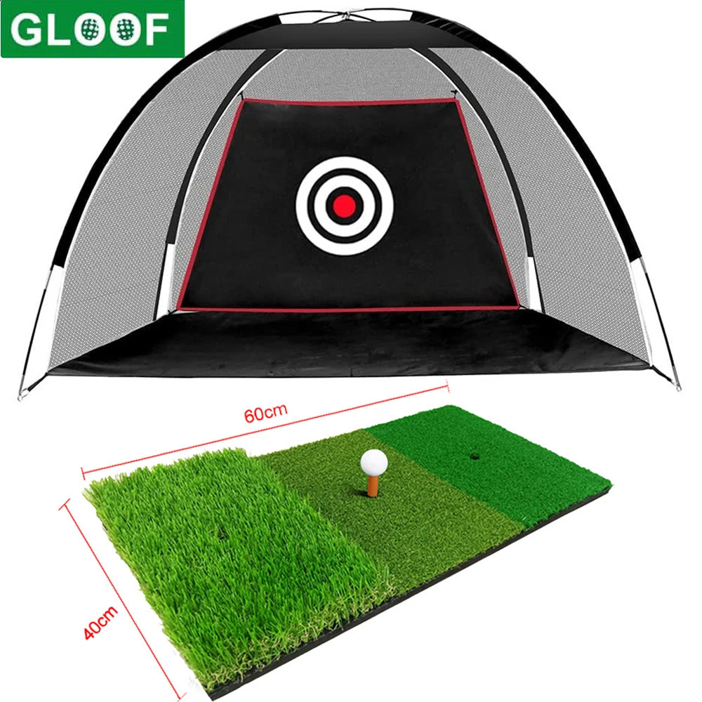 2M Golf Practice Net Tent Strike Cage Outdoor Indoor Lawn Mesh Mat Garden Golf Training Equipment Golf Supplies 241011