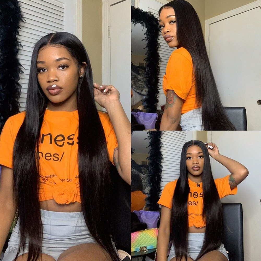 Wholesale Straight Bundle 100% Human 3 4 Bundles Natural Color 30 34 Inch Remy Hair Extensions Brazilian