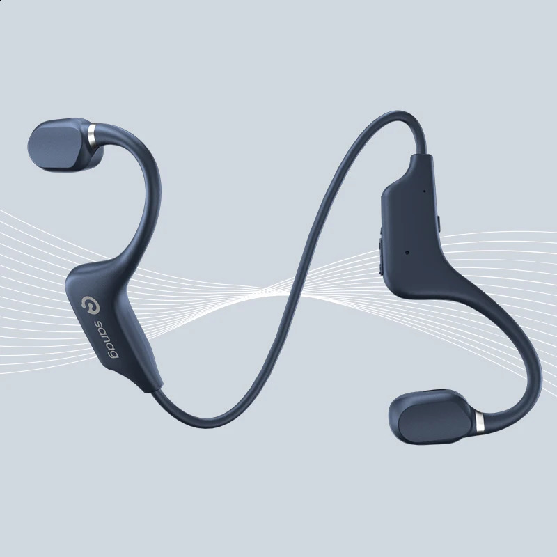 Sanag A5X True Bone Conductive Earphones Open End Earphones Bluetooth Wireless Sports Earphones Waterproof Earphones 3D Stereo 241029ww