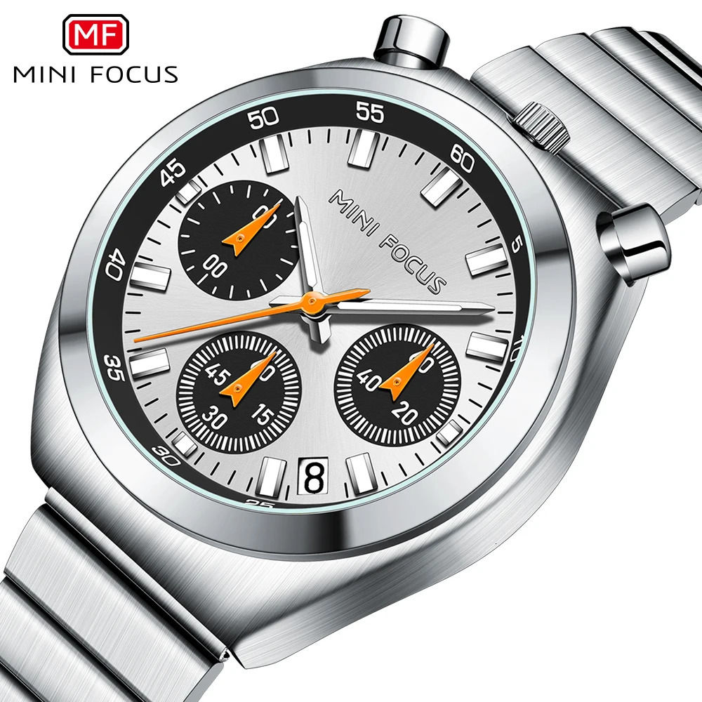Mini Focus Elegant Multifunctional Womens Watch Fashion Waterproof Quartz Womens Watch Steel Belt Bull Head Watch Gift 241019