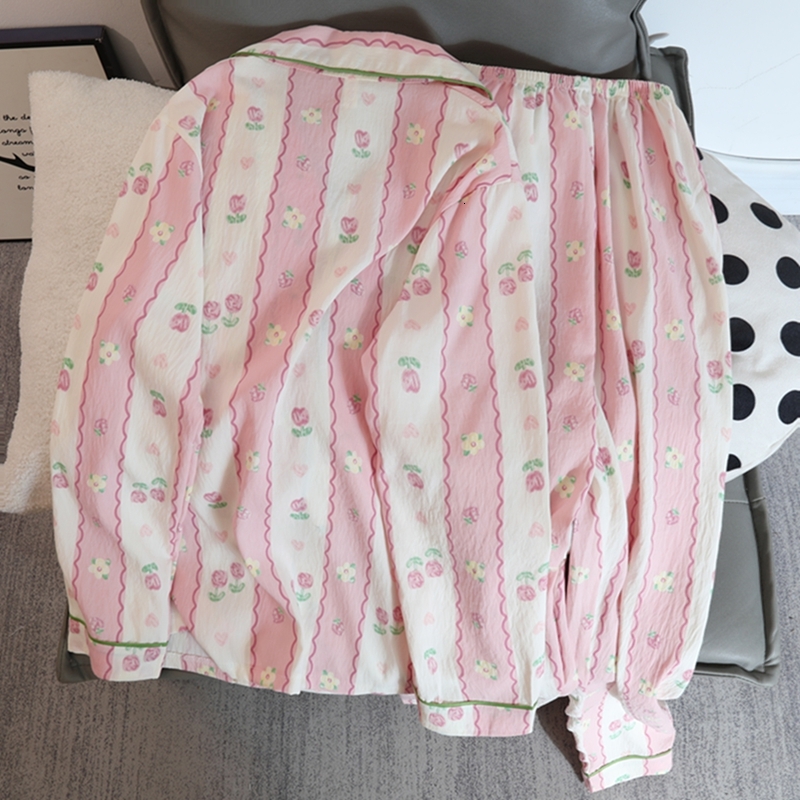 2025 New designer printed soft thin women's autumn new casual 2-piece set Pama fashion full set pajamas, suitable for family wear
