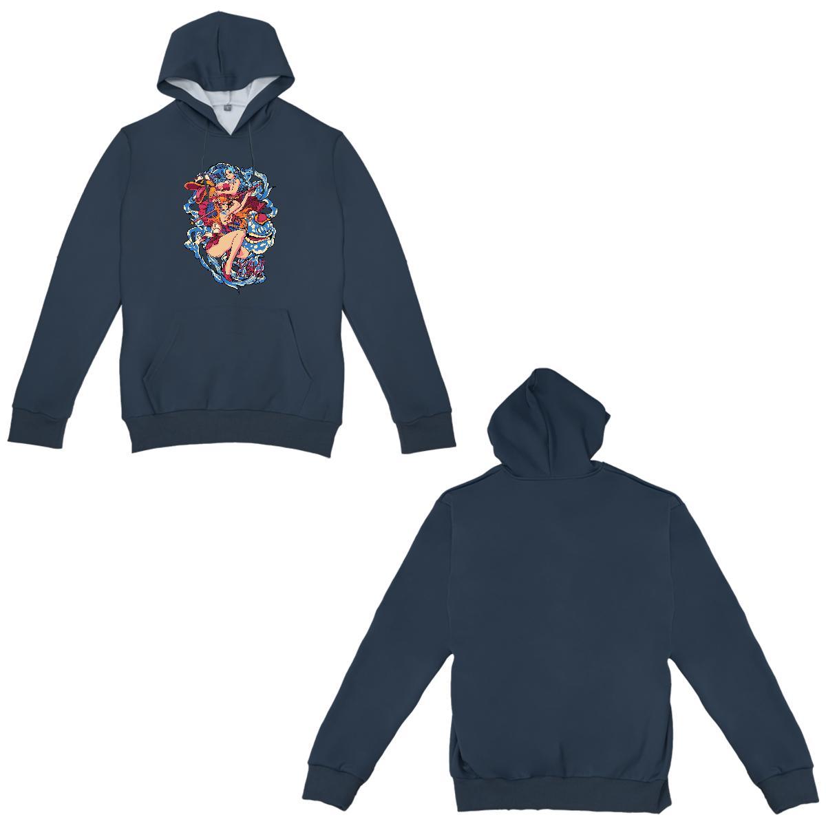 Wholesale Hoodie Breathable Hooded Collar Comfortable Men Tops Hoodie Custom Anime Tops Pullover Hoodie Anime Printing Street Tech Fleece