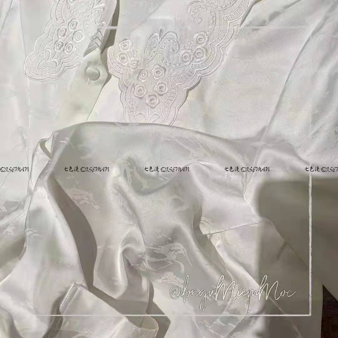 2024 Designer's New Silk Satin Pamas Women's SOLID-RAL Long Sleeved Pamas Pajamas