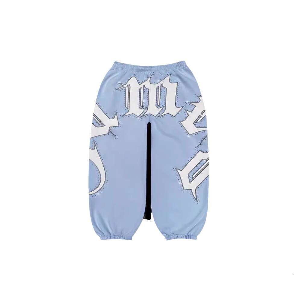 Spot cross-border autumn and winter American street letter inlaid diamond print loose casual hooded sweatshirt zipper sweatshirt wholesale