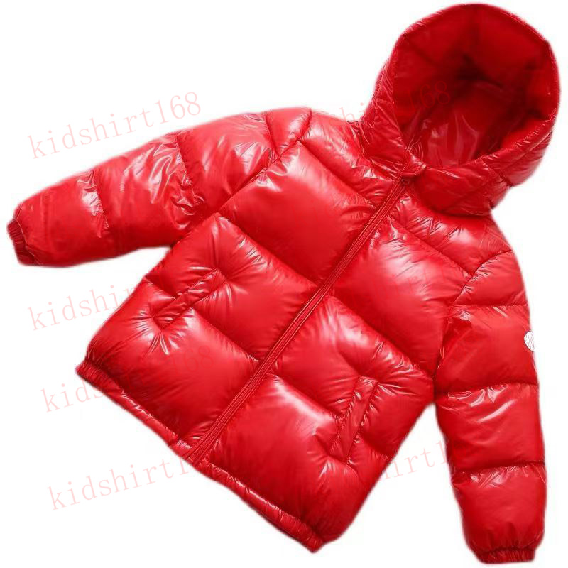 Down Coat M Brand Down Coat 214Y Boy girls bright hooded White duck down coat winter children Wadded Jackets baby girls casual outwear jacket kids des