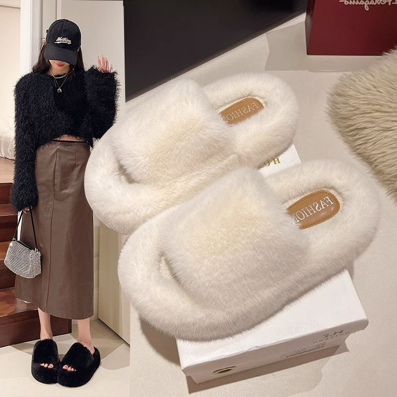 2024 new women's autumn and winter comfortable one-piece cotton slipper free shipping