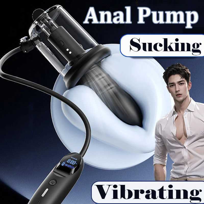 Other Health Beauty Items Electric vibration suction cup Anus Rosebud pump male anal toy vibration butt plug vacuum suction cup male tool prostate massager Q241019