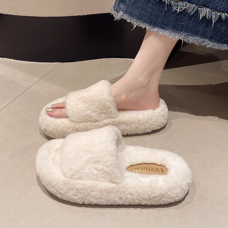 2024 new women's autumn and winter comfortable one-piece cotton slipper free shipping