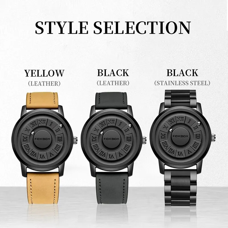 LIGE Watch Mens Creative Rolling Hands Magnetic Sports Watch Mens Quartz Chronograph Mens Clock Relogio Masculino 241019