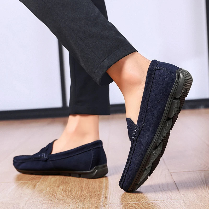 Mens suede casual leather shoes mens driving shoes size 38-47 241019