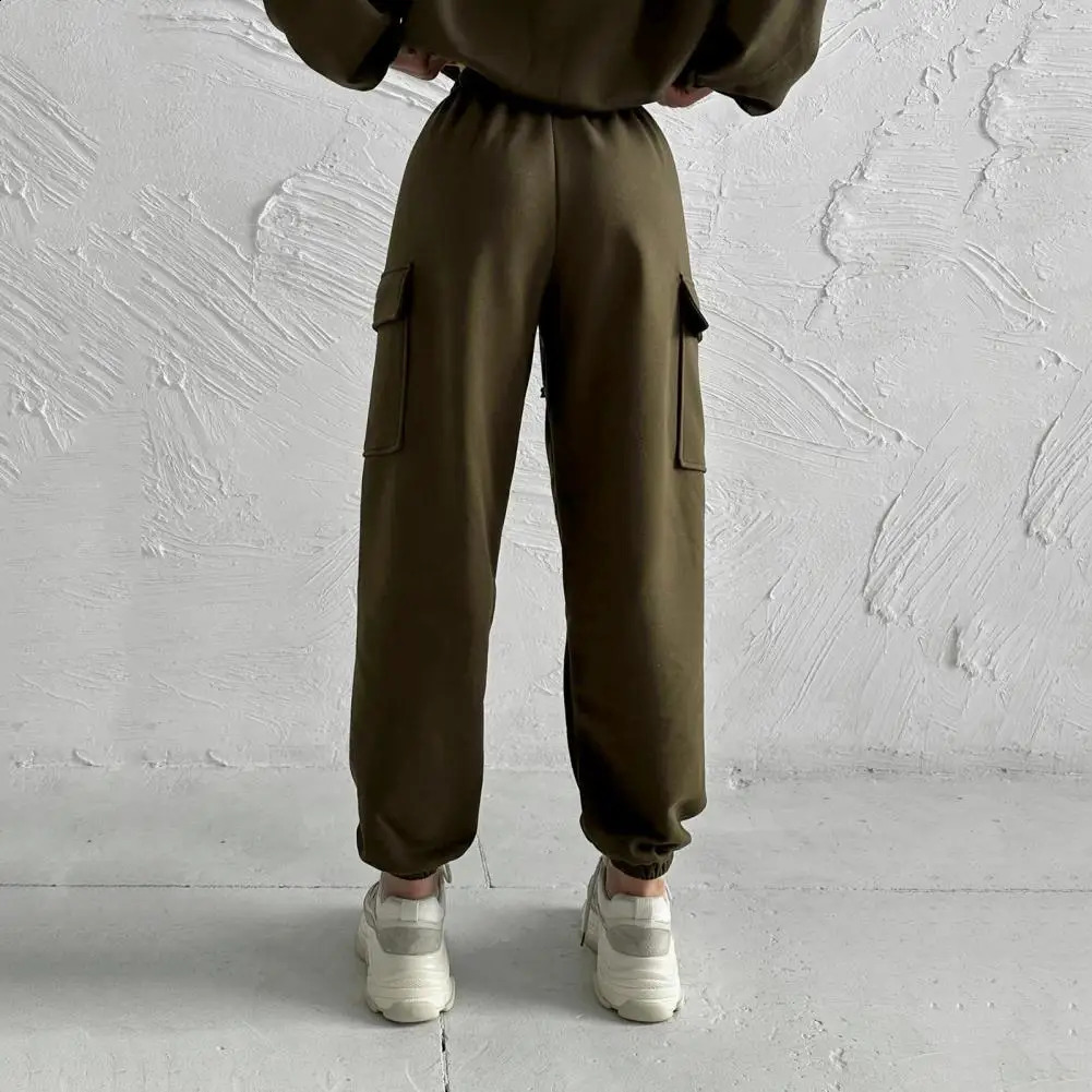Women Loungewear Set Womens Hooded Sport Fitness Tracksuit Set with Elastic Cuff Hoodie High Waist Ankle-banded for Active 241010
