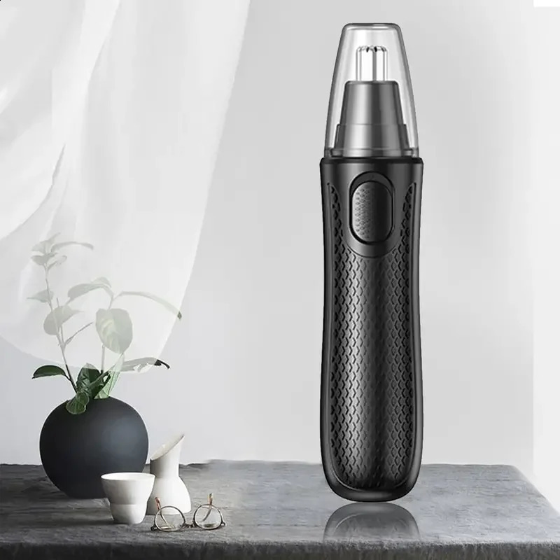 Nose Hair Trimmer Stainless Steel Nose Hair Trimmer Razor Clipper 360° Rounded Blade Battery-Powered Clean Hair Removal For M 241009