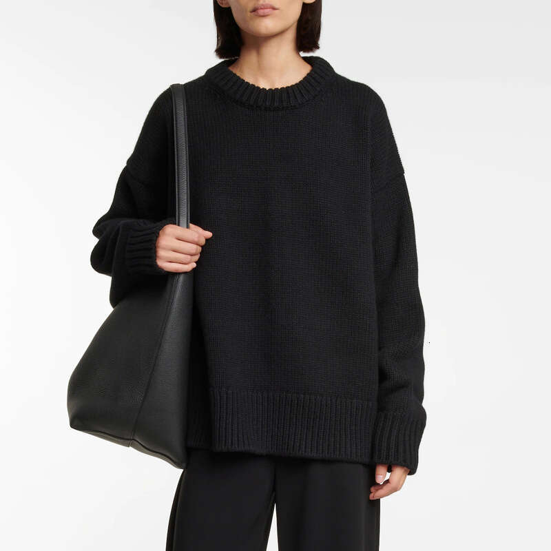 Women's R0* Jumper Autumn And Winter New Thickened Design Lazy Wind Outside The Senior Sense Of Pullover Sweater