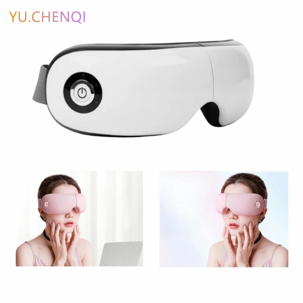 Multifrequency Vibration Eye Protector Airbag Massage Infrared Heat Massager Bluetooth Music Mask 241008