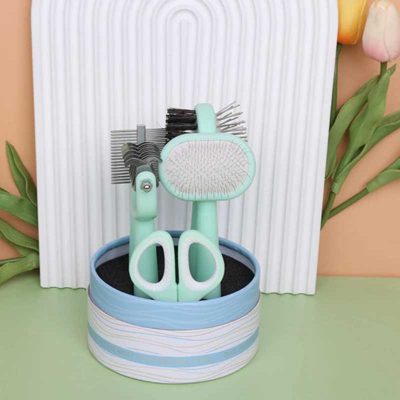 Dog Grooming 5-piece set Cat Hair Removal Comb Set Pet Cleaning Brush Tool Kit dog and cat hair comb Nail Clipper Flea